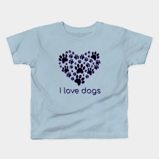 I love dogs Kids T-Shirt